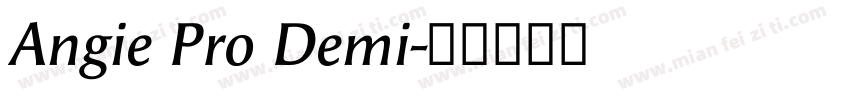 Angie Pro Demi字体转换